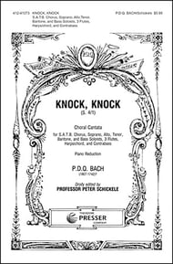 Knock Knock SATB Choral Score cover